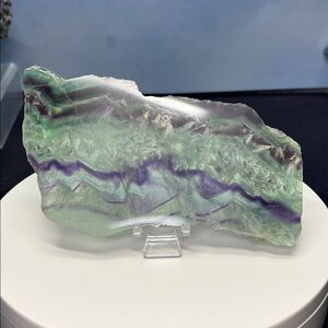 Feather Fluorite Slab 6 X 3 1/2